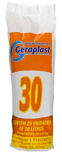 SACO LIXO GERAPLAST ROLO 30 LT UN