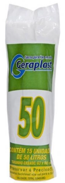SACO LIXO GERAPLAST ROLO 50 LT UN