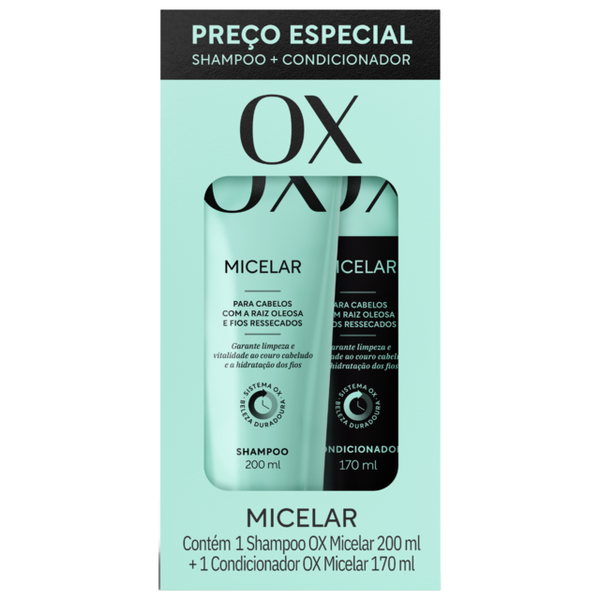 SHAMPOO OX 200ML + COND 170ML MICELAR