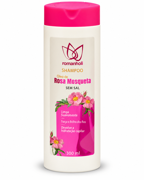 SHAMPOO ROSA MOSQUETA ROMANHOLI 300ML