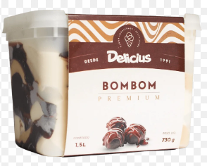 SORVETE DELICIUS PREMIUM BOMBOM 1,5LTS FD C/4