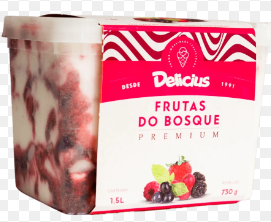 SORVETE DELICIUS PREMIUM FRUTAS DO BOSQUE 1,5LTS FD C/4