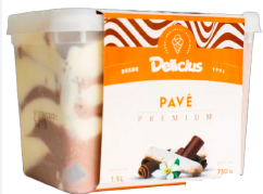 SORVETE DELICIUS PREMIUM PAVE 1,5LTS FD C/4