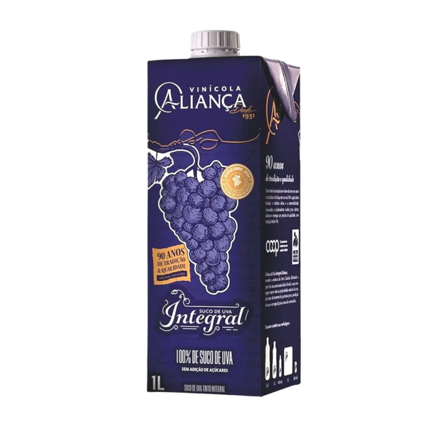 SUCO ALIANCA UVA TT INT TP 1LT