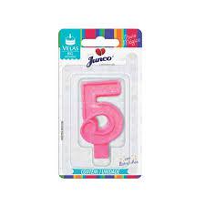 VELA SABOR DE FESTA BIG ROSA C/OURO N5