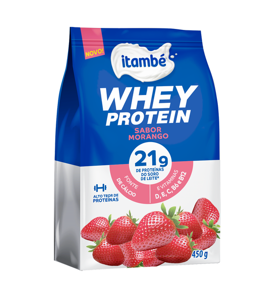 WHEY PO ITAMBE MORANGO 450GR