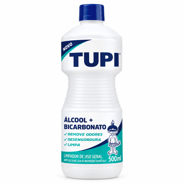 ALCOOL LIMPADOR BICARBONATO TRADICIONAL TUPI 500ML