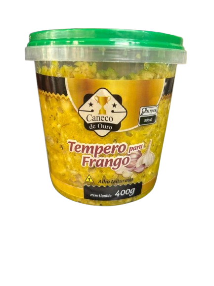 ALHO TRITURADO PARA FRANGO CANECO DE OURO 400 GR
