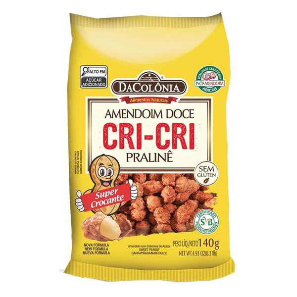 AMENDOIM DOCE CRI CRI ESPECIAL DACOLONIA 140G