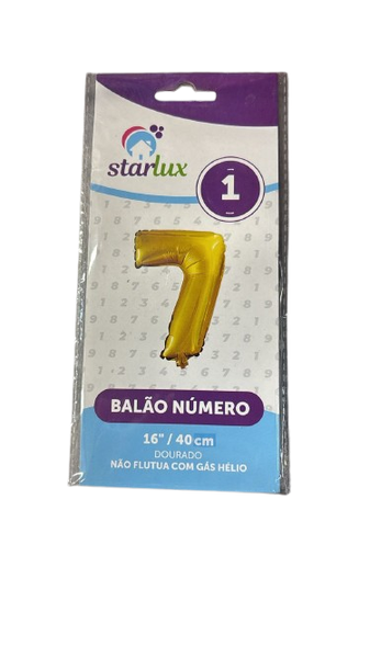BALAO METALIZADO STARLUX FEST N 7