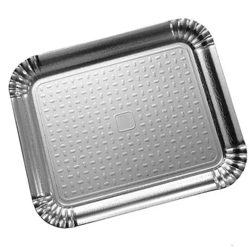 BANDEJA LAMINADA RETANG. N.5 PRATA STARLUX FEST