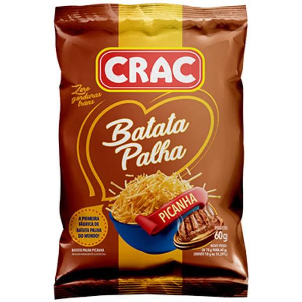 BATATA PALHA CRAC PICANHA 60G              