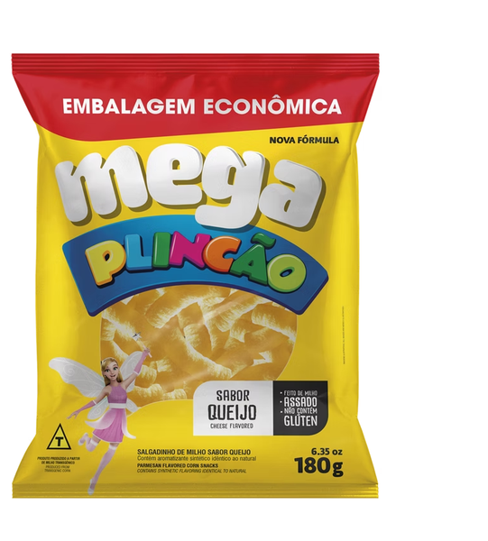BISC CHIPS DE MILHO QUEIJO PLINCAO 180G