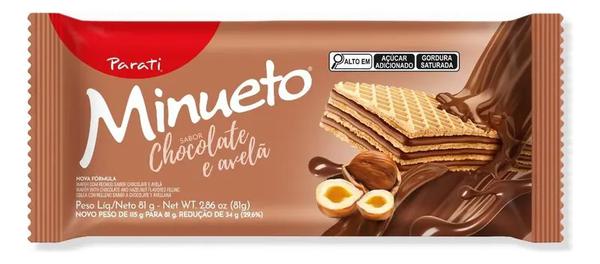 BISC PARATI WAFER MINUETO CHOC.AVELA 81G