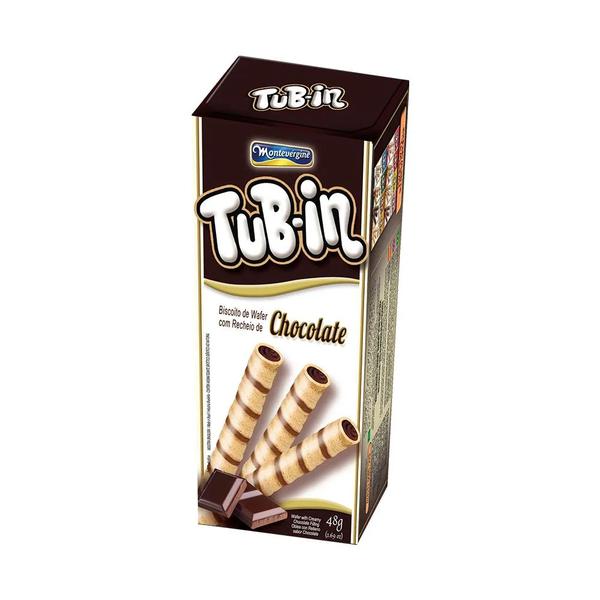 BISC TUBIN WAFER CHOCOLATE 48G