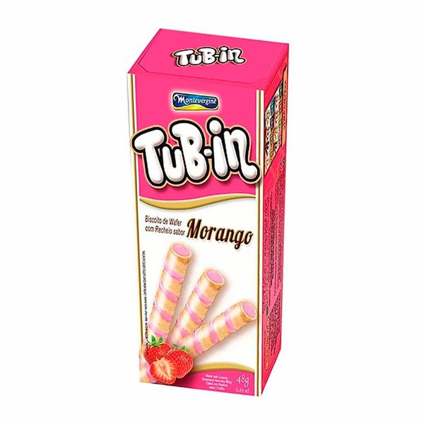 BISC TUBIN WAFER MORANGO 48G