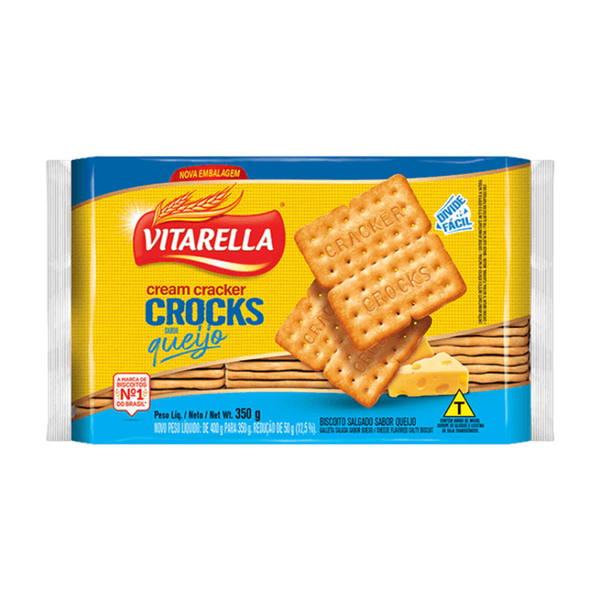 BISC VITARELLA C CRACKER CROCKS QUEIJO 350G
