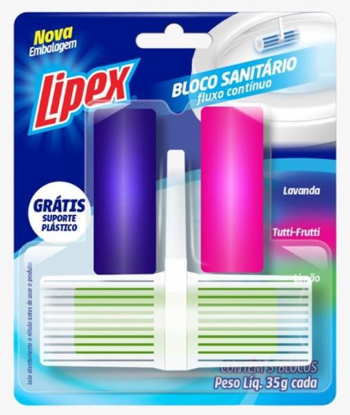 BLOCO SANITARIO LIPEX 3 BLOCOS GR SUPORTE