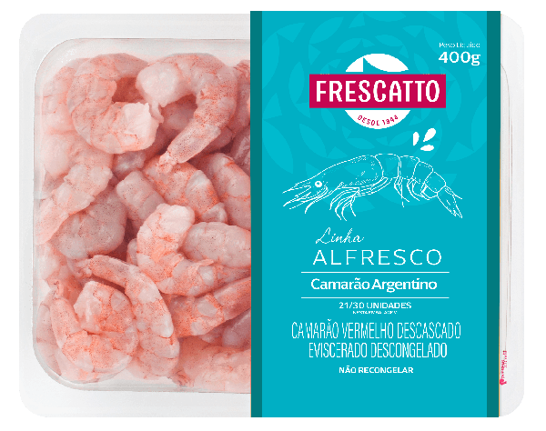 CAMARAO ARGENTINO DESCASCADO FRESCATTO CONG 400G