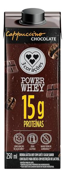 CAPPUCCINO POWER 3CORACOES CHOCOLATE 250ML