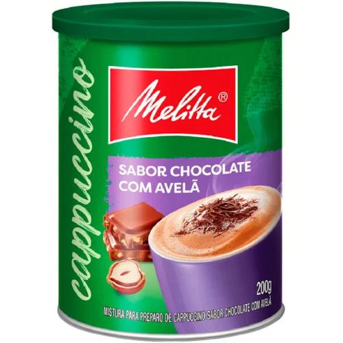 CAPPUCCINO SOLUVEL MELITTA CHOCOLATE C/AVELA 200G