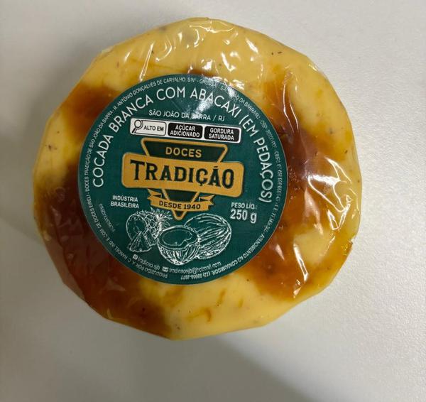 COCADA BRANCA COM ABACAXI DOCES TRADICAO 250GR