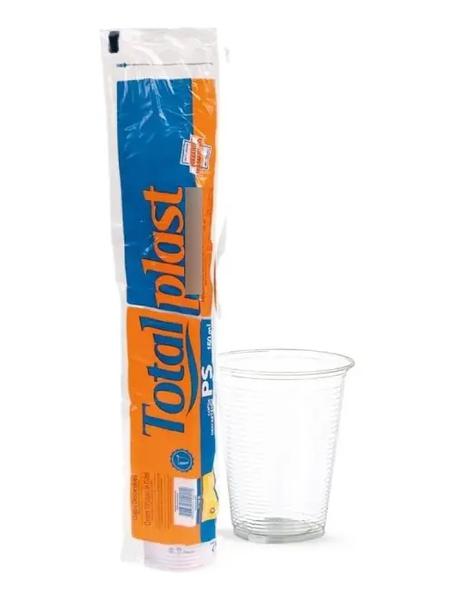 COPO DESCARTAVEL TRANSPARENTE TOTALPLAST 200ML
