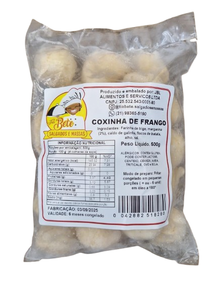 COXINHA DE FRANGO TIA BETE 500G