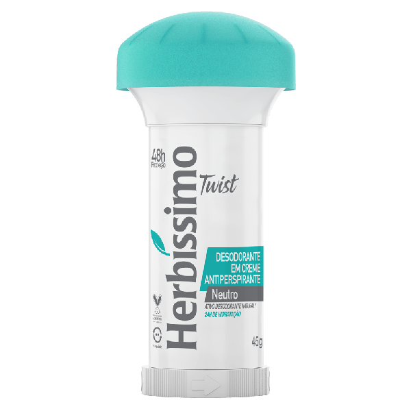 DESOD CREME TWIST NEUTRO HERBISSIMO 45G