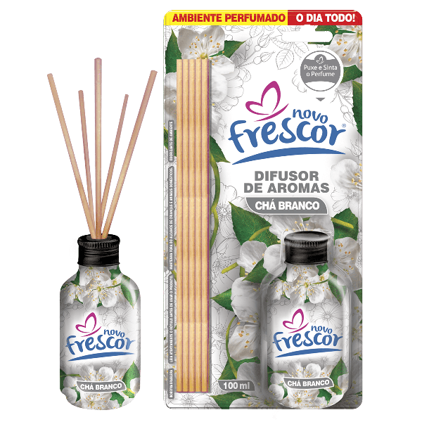 DIFUSOR DE AROMAS FRESCOR CHA BRANCO 100ML
