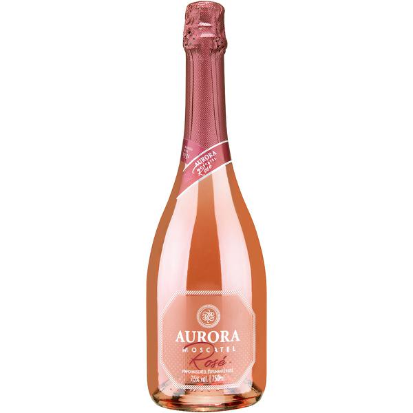 ESPUMANTE ROSE MOSCATEL AURORA 750ML