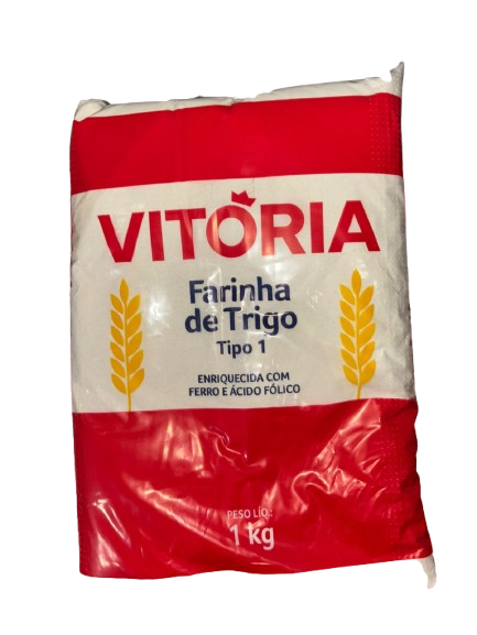 FARINHA DE TRIGO TIPO 1 SEM FERMENTO VITORIA 1KG 