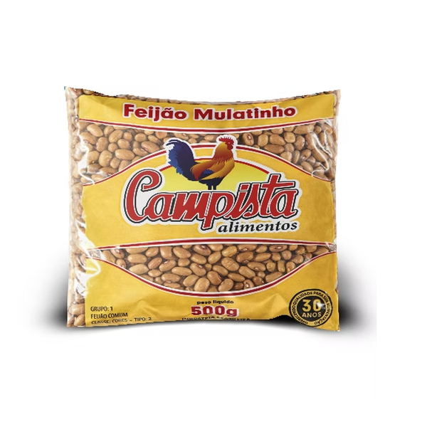 FEIJAO CAMPISTA MULATINHO 500G          