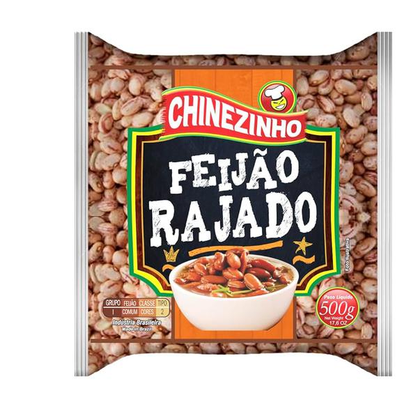 FEIJAO CHINEZINHO RAJADO 500G           