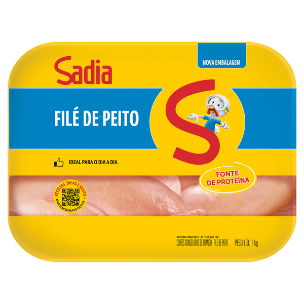 FILE DE PEITO DE FRANGO BANDEJA SADIA 1KG