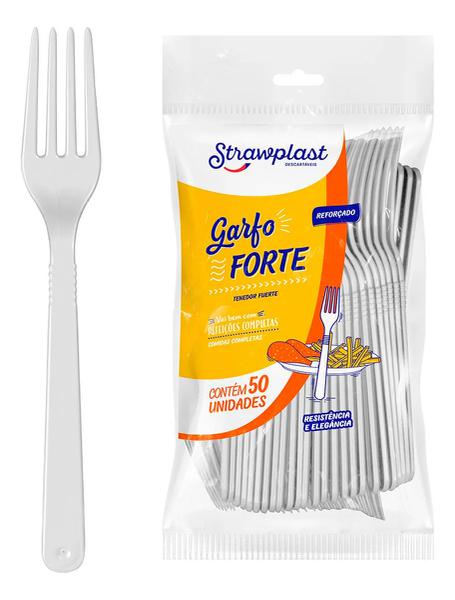 GARFO FORTE REFORCADO STRAWPLAST C/50UNIDS