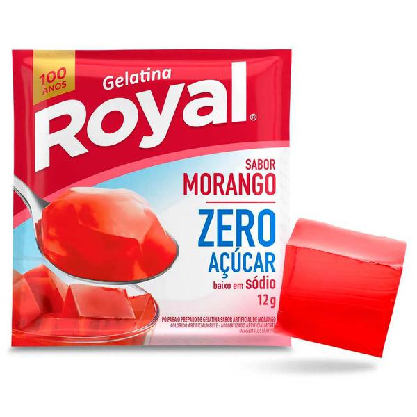 GELATINA ROYAL ZERO MORANGO 12G