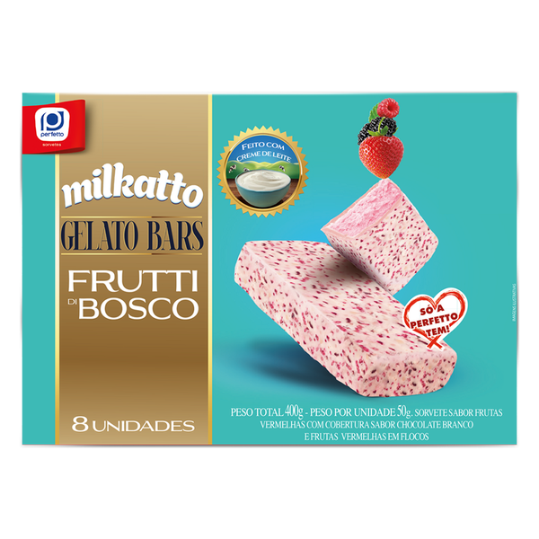 GELATO BARS FRUTTI DEL BOSCO MILKATT PERFETTO 400G