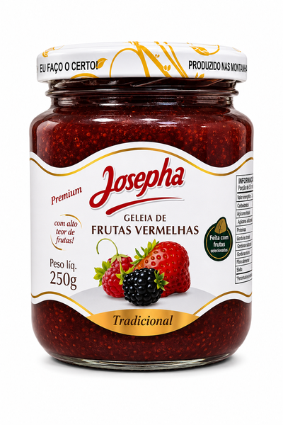 GELEIA TRAD FRUTAS VERMELHAS JOSEPHA 250G