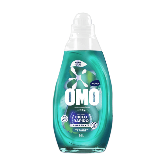 LAVA ROUPAS LIQ OMO CICLO RAPIDO ACAO TOTAL 1,4L