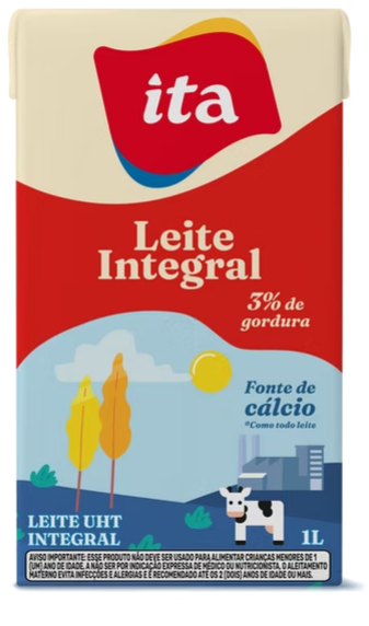 LEITE UHT INTEGRAL ITA  1L