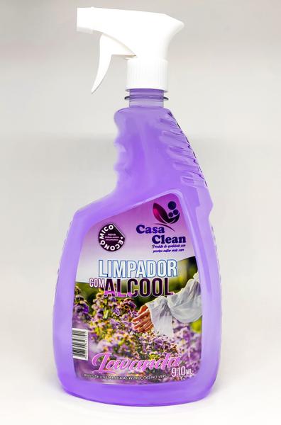 LIMPADOR COM ALCOOL LAVANDA CASA CLEAN 910 ML