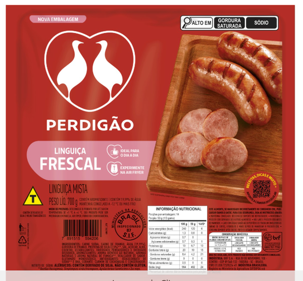 LING MISTA CONGELADA PERDIGAO 700G