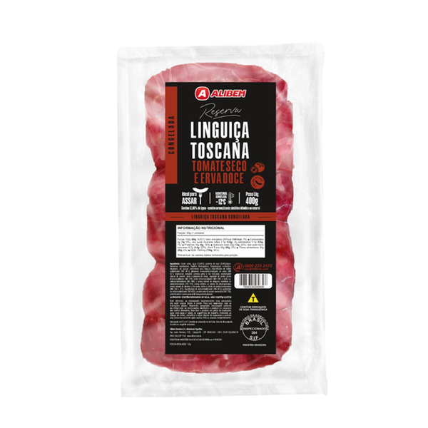 LING TOSCANA TOMATE SECO E ERVA DOCE ALIBEM 400G
