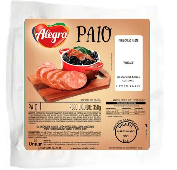 LINGUIÇA COZIDA PAIO 3PCS ALEGRA 350G