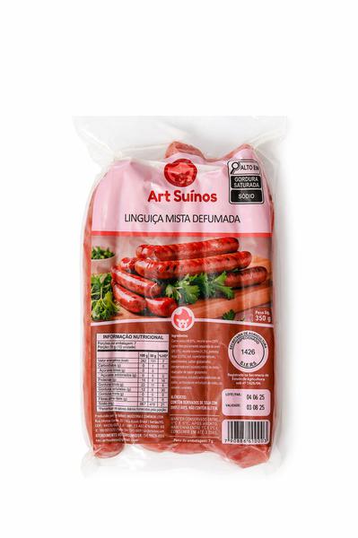 LINGUIÇA MISTA DEFUMADA ART SUINOS 350G