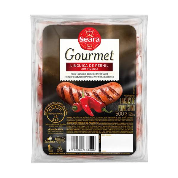 LINGUIÇA PERNIL SEARA GOURMET C/PIMENTA  500G