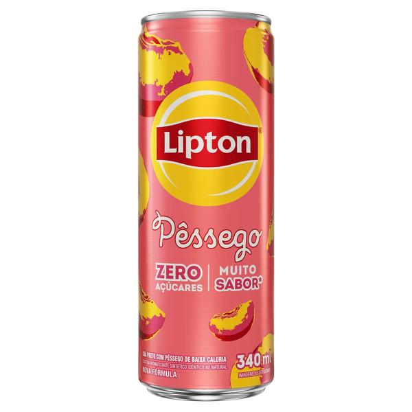 LIPTON  ZERO PESSEGO LT 340ML