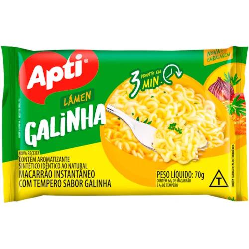 MACARRAO INSTANTANEO APTI GALINHA 70G