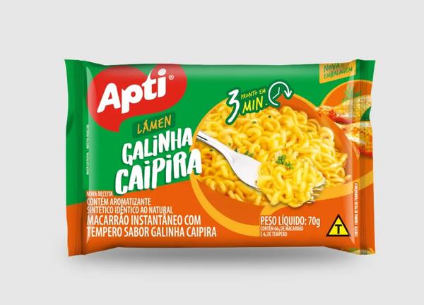 MACARRAO INSTANTANEO APTI GALINHA CAIPIRA 70G